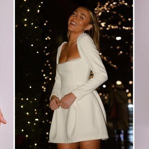 White ODD MUSE viral dress